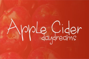 Apple Cider Daydreams Font: A Web Designer’s Layout Test