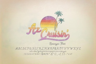 AZ Cruisin Font: Vintage Style for Summer Campaigns