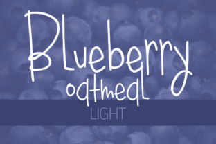 Blueberry Oatmeal Light Font for Web Design