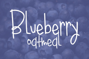 Blueberry Oatmeal Regular Font for Web Design