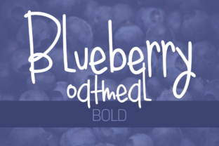 Bluebery Oatmeal Bold Font for Playful Campaigns