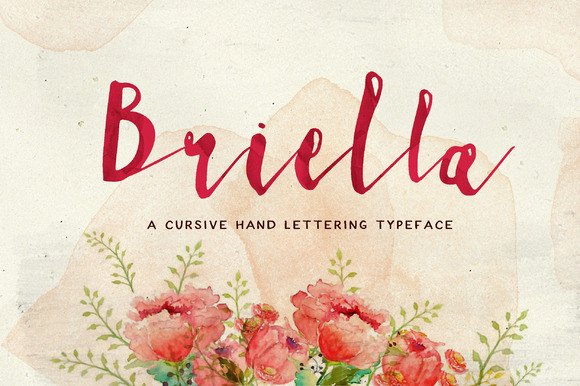 Briella: A Feminine Cursive Script Font for Elegant Branding