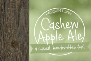 Cashew Apple Ale Font: Handwritten Charm for Makers