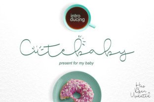 Cute Baby Font: A Script Typeface for Editorial Design