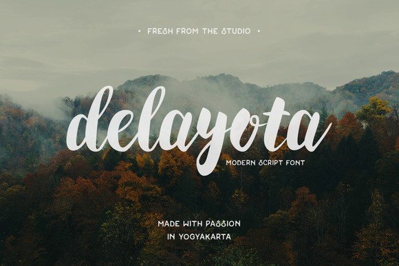 Delayota Font Review: Bold Handwriting for Modern Branding