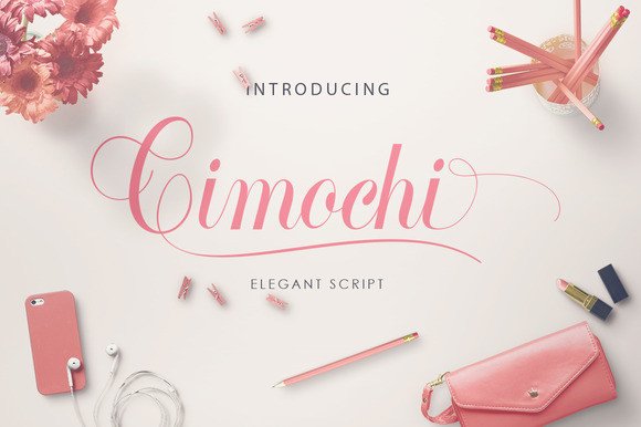 Discover Cimochi: A Bold and Romantic Script Font for Branding