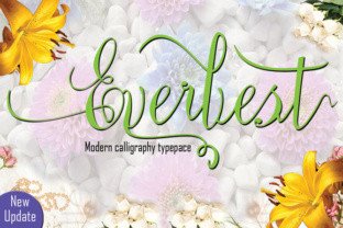 Everbest: A Modern Script Font for Editorial Elegance