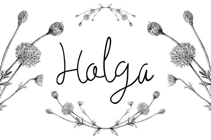 Holga Font Review: A Script Typeface for Web Design