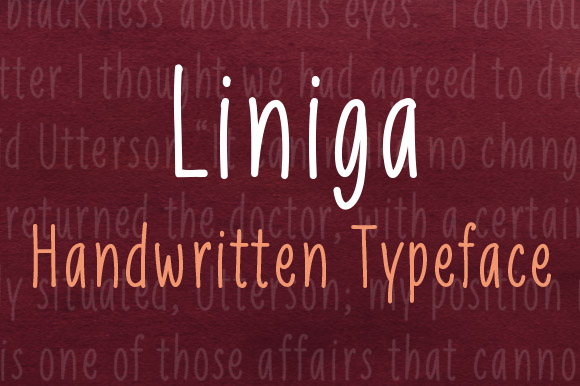 Liniga Font: A Handwritten Typeface for Campaign Clarity