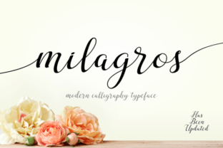 Milagros Font: Elegant Script for Handmade Products