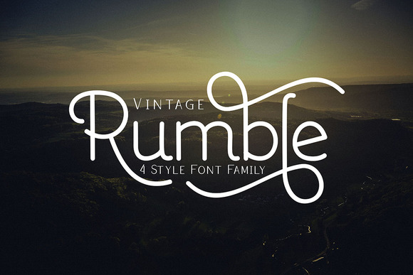 Rumble Family Font Review for Web Design