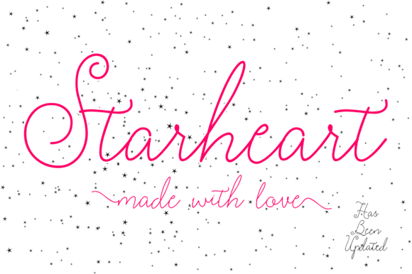 Starheart Font: Elegant Script for Handmade Labels