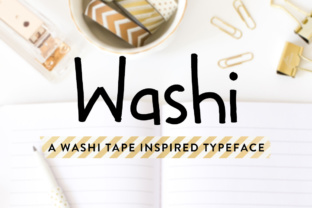 Washi Font: A Hand-Drawn Typeface for Editorial Design